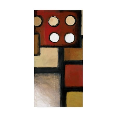 Trademark Fine Art Pablo Esteban 'Squares With Circles Abstract' Canvas Art, 12x24 ALI46165-C1224GG